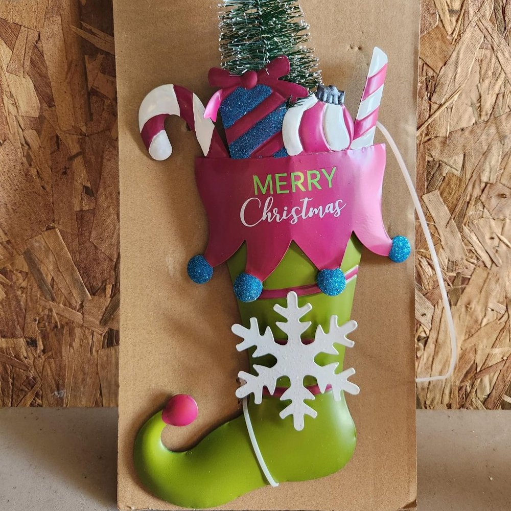 Metal Christmas Stocking
